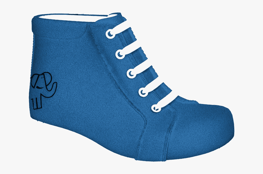 P1672 Blue Split Suede - Boot, HD Png Download
