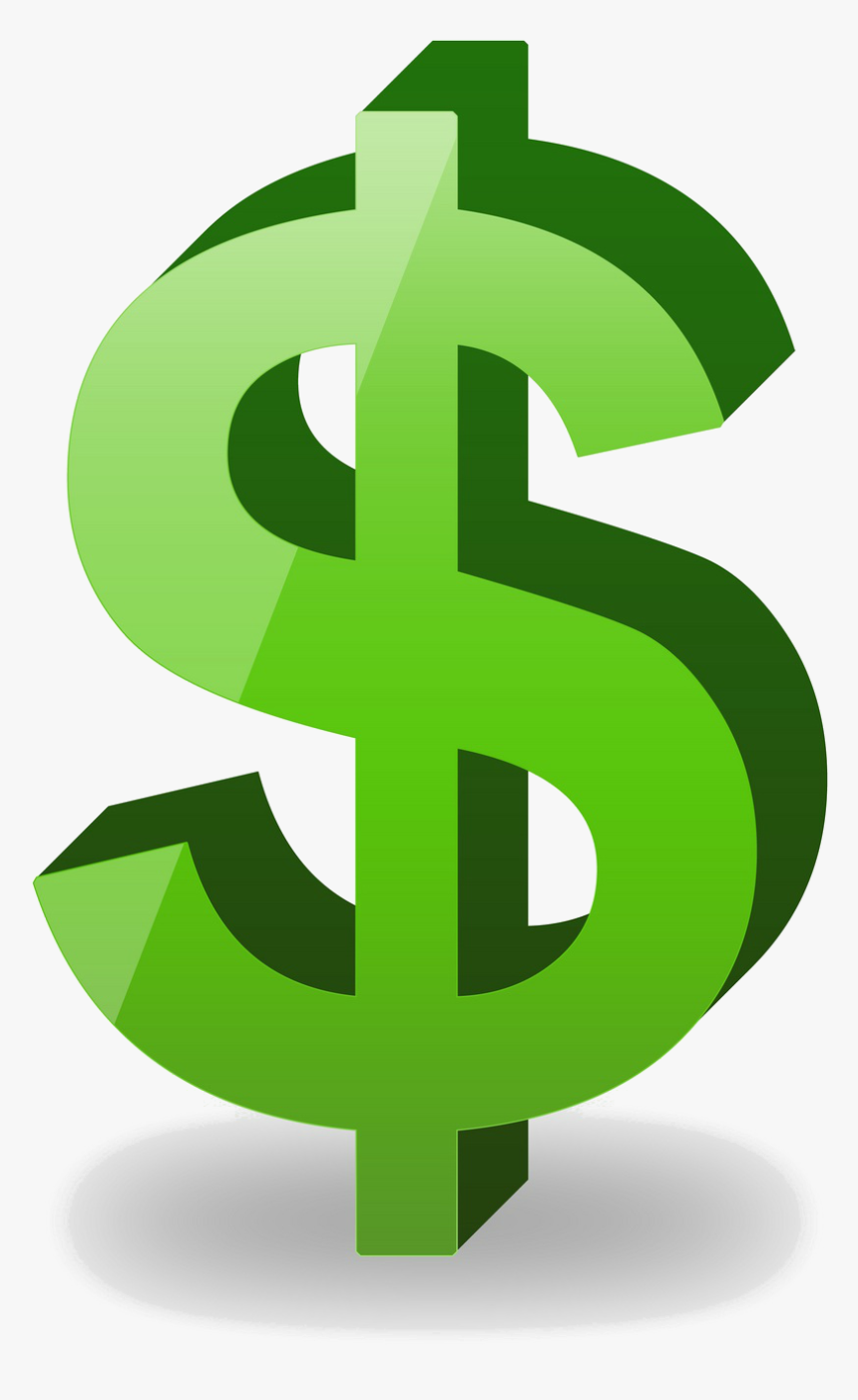 Money Sign Png - Green Transparent Dollar Sign, Png Download