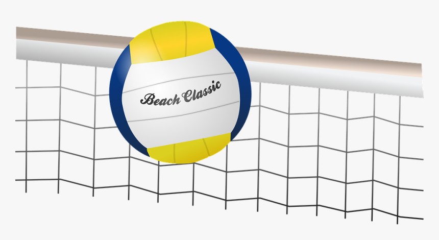 Volleyball, Beach Volleyball, Ball, Net, Game, Playing - Volleyball Ball And Net, HD Png Download
