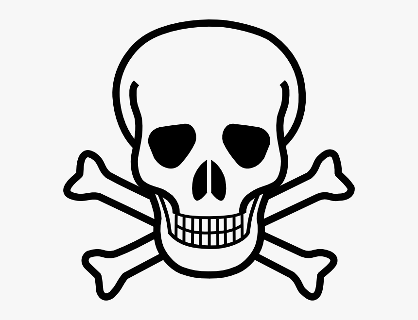 Clip Art Bones Cartoon - Printable Skull And Crossbones, HD Png Download