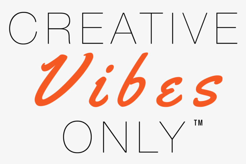 Black Creative Vibes Only Logo Vector - Oval, HD Png Download
