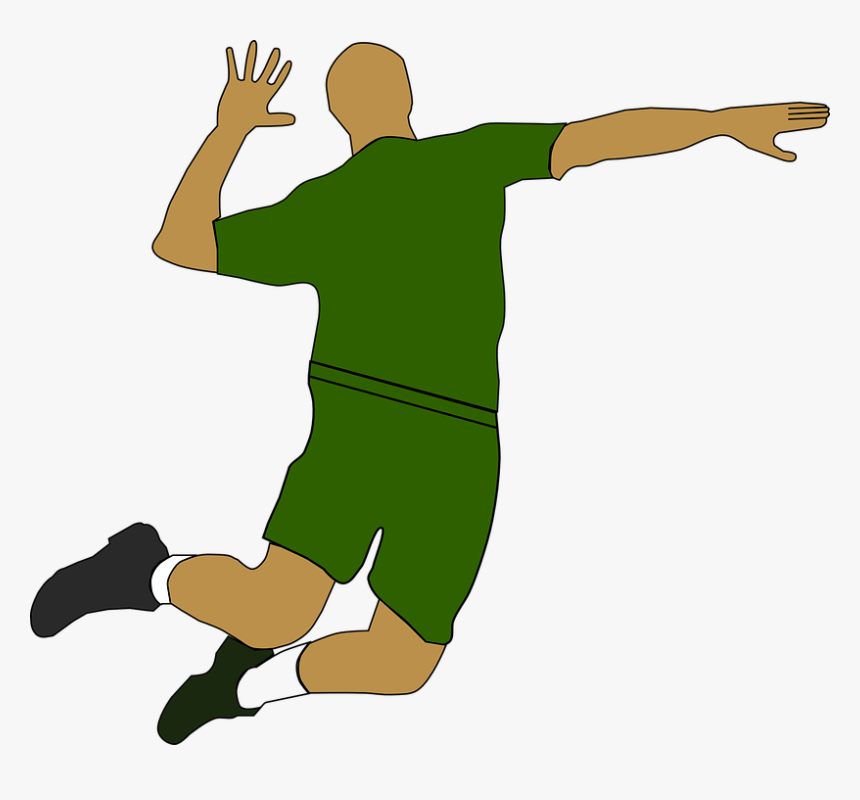 Volleyball, Volley, Player, Shot, Jump, Sports, Jersey - Volleyball Players In Action Clipart, HD Png Download