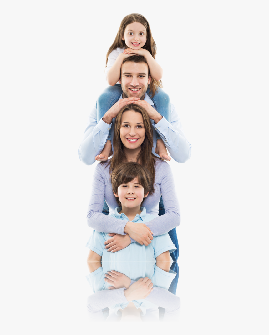 Family With Two Children, HD Png Download