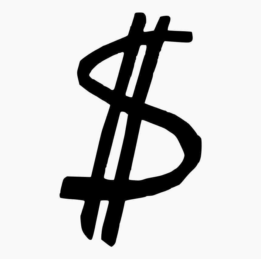 Dollar Sign Clip Art Download - Drawn Dollar Sign Png, Transparent Png