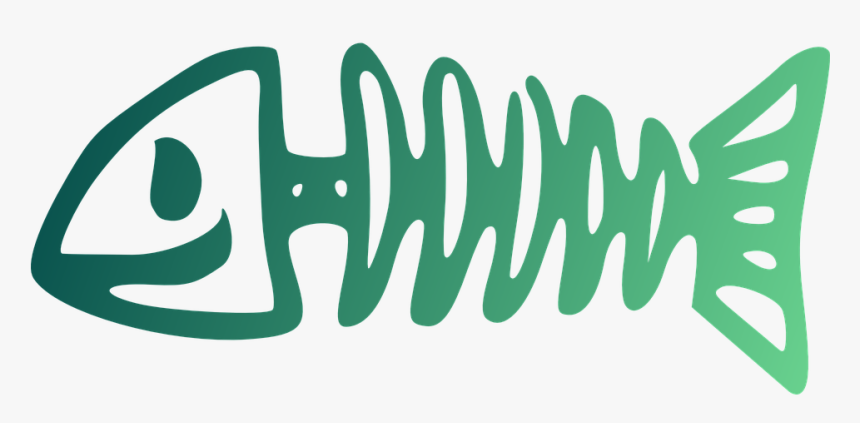 Fish, Skeleton, Bone, Symbol, Cartoon, Dead, Design - Fish Bone Cartoon Png, Transparent Png