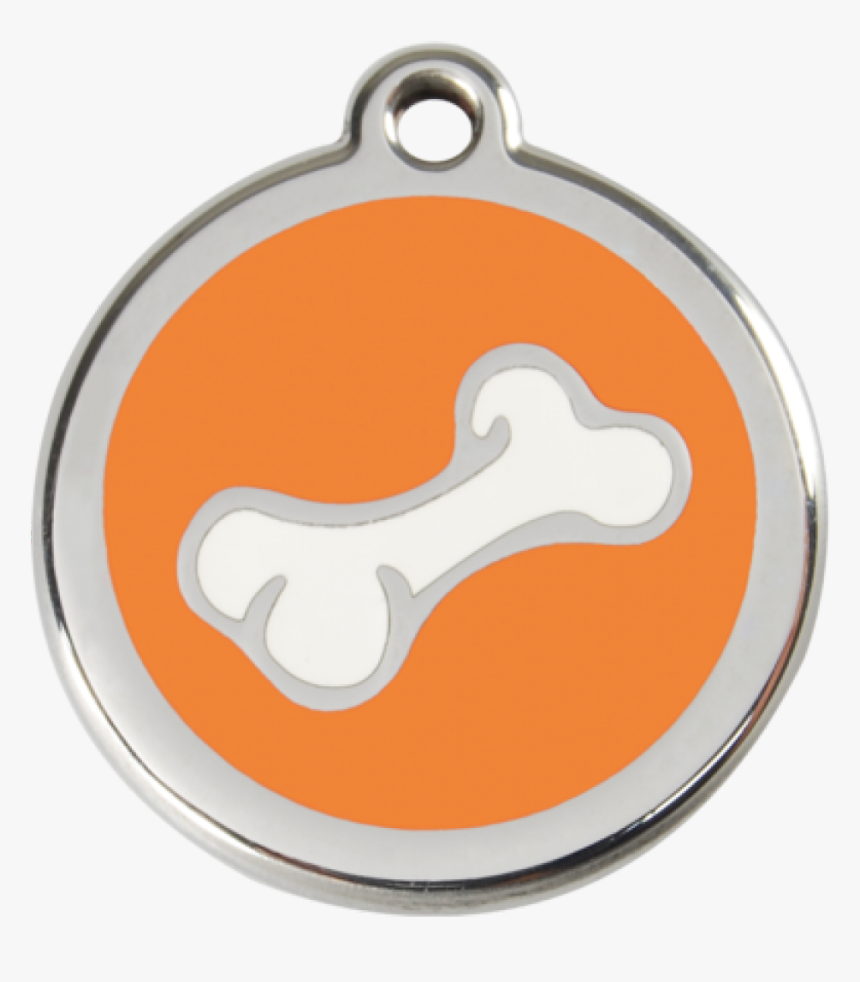 Orange Cartoon Bone Pet Tag - Dog Dag Clip Art, HD Png Download