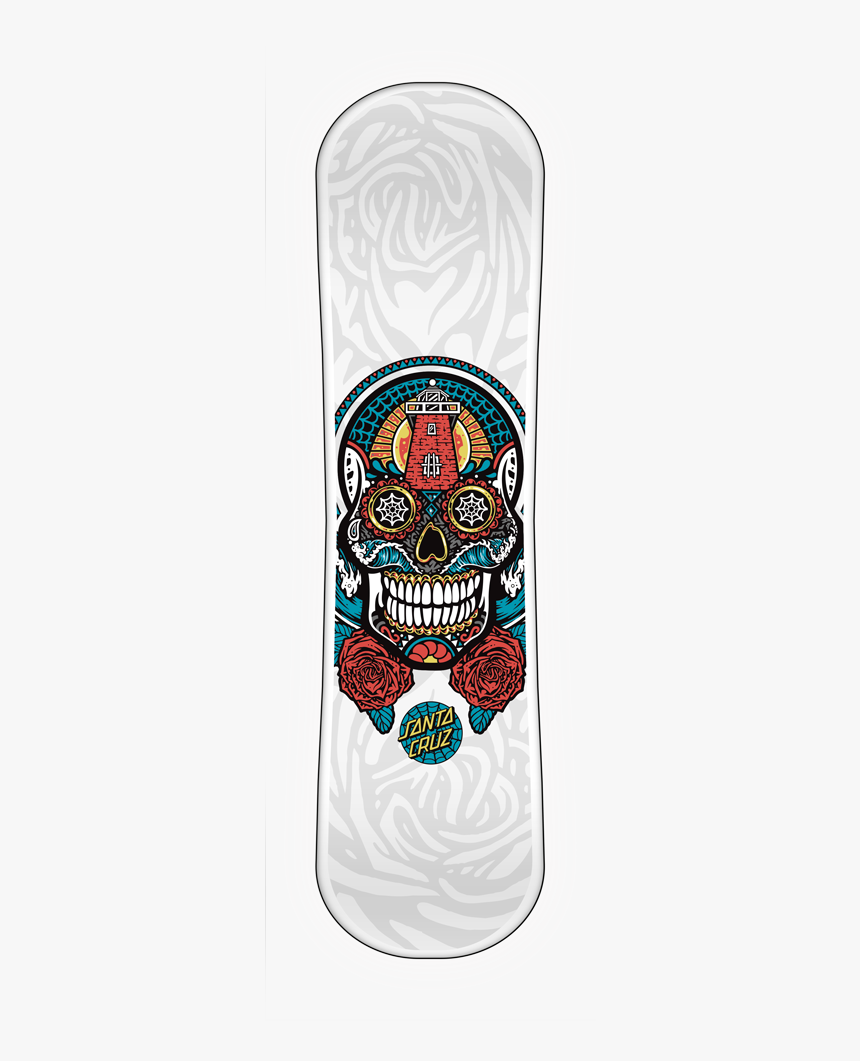 Sugar Skull Snowboard, HD Png Download