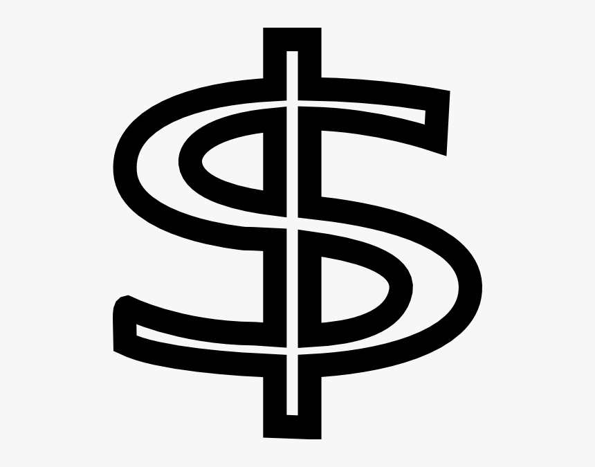 Small Dollar Sign Dp3 Clip Art - Line Drawing Dollar Sign, HD Png Download