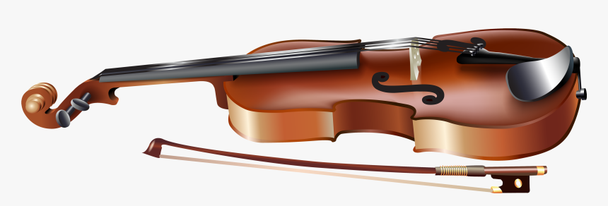 Violin With Bow Png Clipart - Violin In Png, Transparent Png