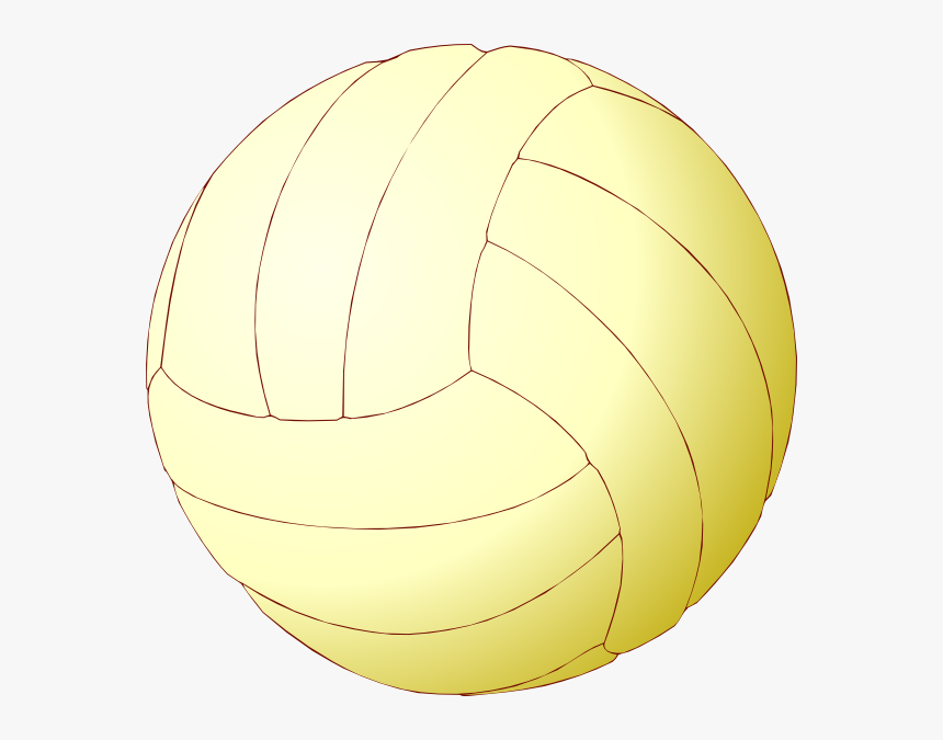 Free Vector Volley-ball Clip Art - Dibujo De Balon De Voleibol Lapiz, HD Png Download