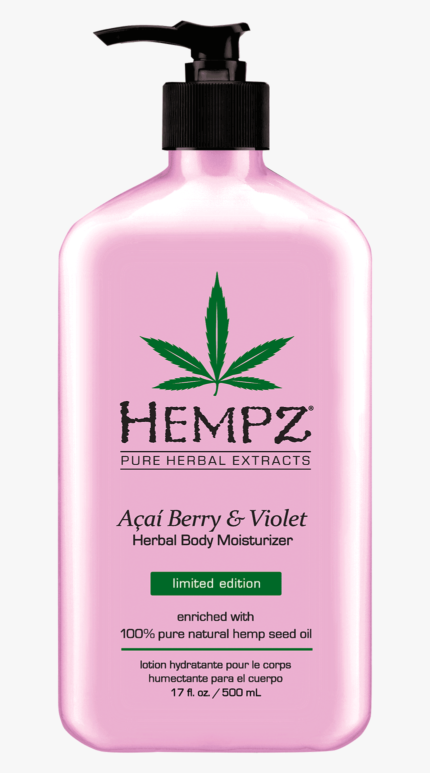 Acai Berry And Violet Moisturizer - Hempz Lotion Age Defying, HD Png Download