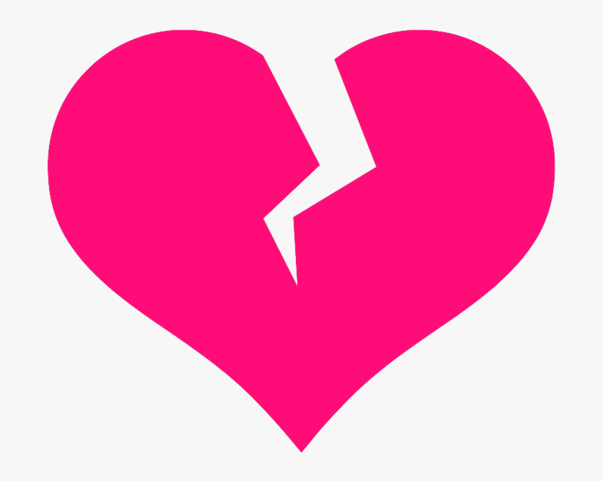 Hearts Png -broken Heart Clipart Images - Broken Heart Clipart Pink, Transparent Png