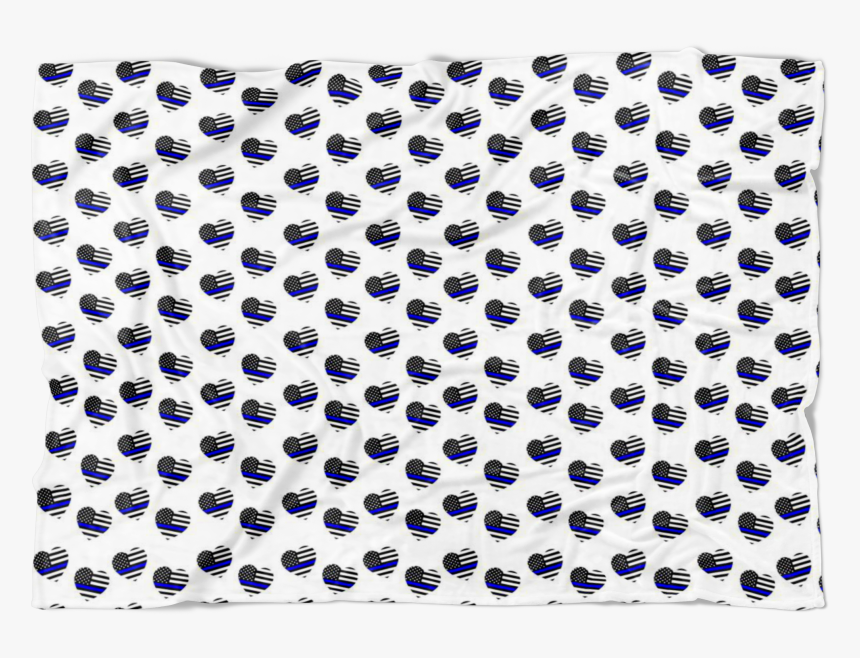 Thin Blue Line Hearts Fleece Blanket - パンチ ある み, HD Png Download