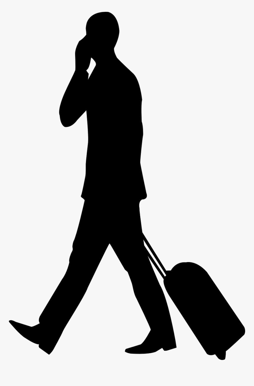 Businessman Travel Suitcase Free Photo - Businessman Clipart, HD Png Download