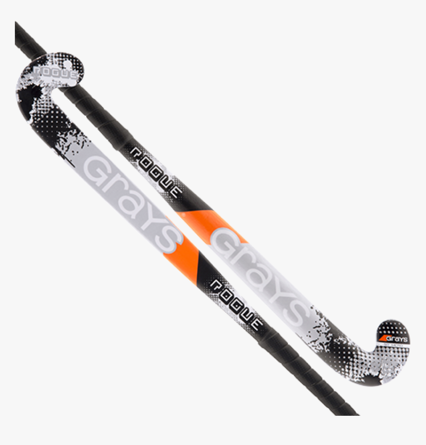 Grays Rogue Ultrabow Silver/black Wooden Hockey Stick - Hockey Stick, HD Png Download