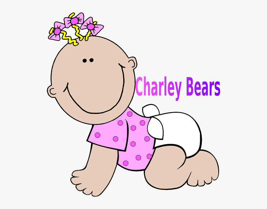 Charley Bears Svg Clip Arts - Baby Girl Clip Art, HD Png Download