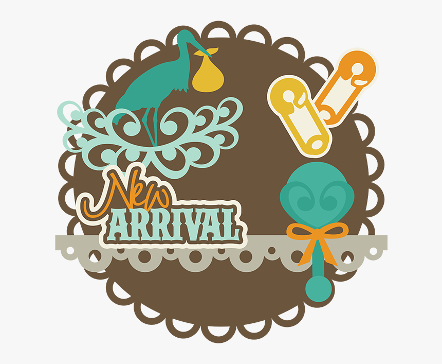 Arrival Clip Baby - Baby Scrapbook Png Clipart, Transparent Png