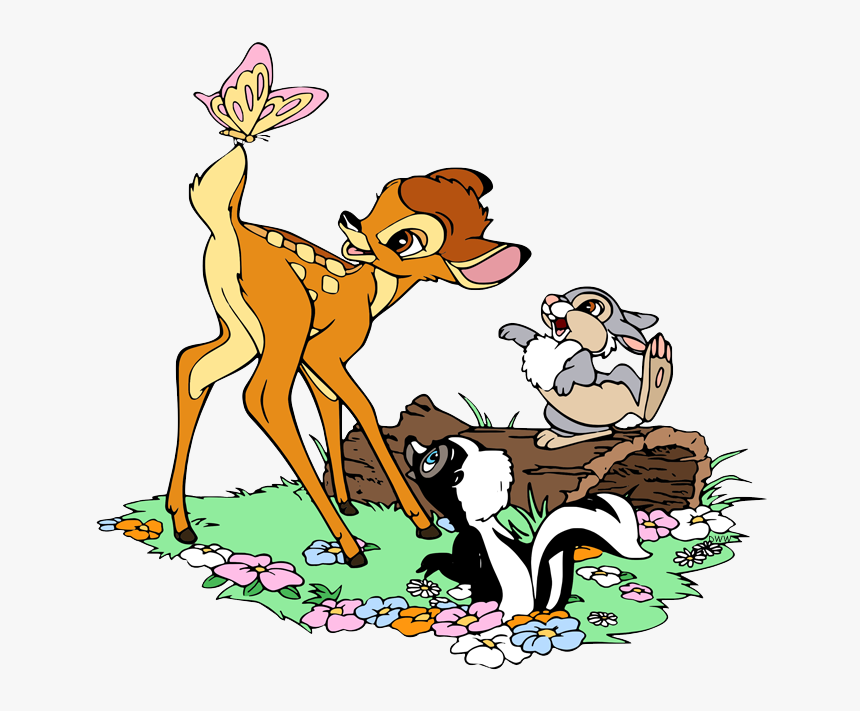 Bambi And Butterfly, HD Png Download