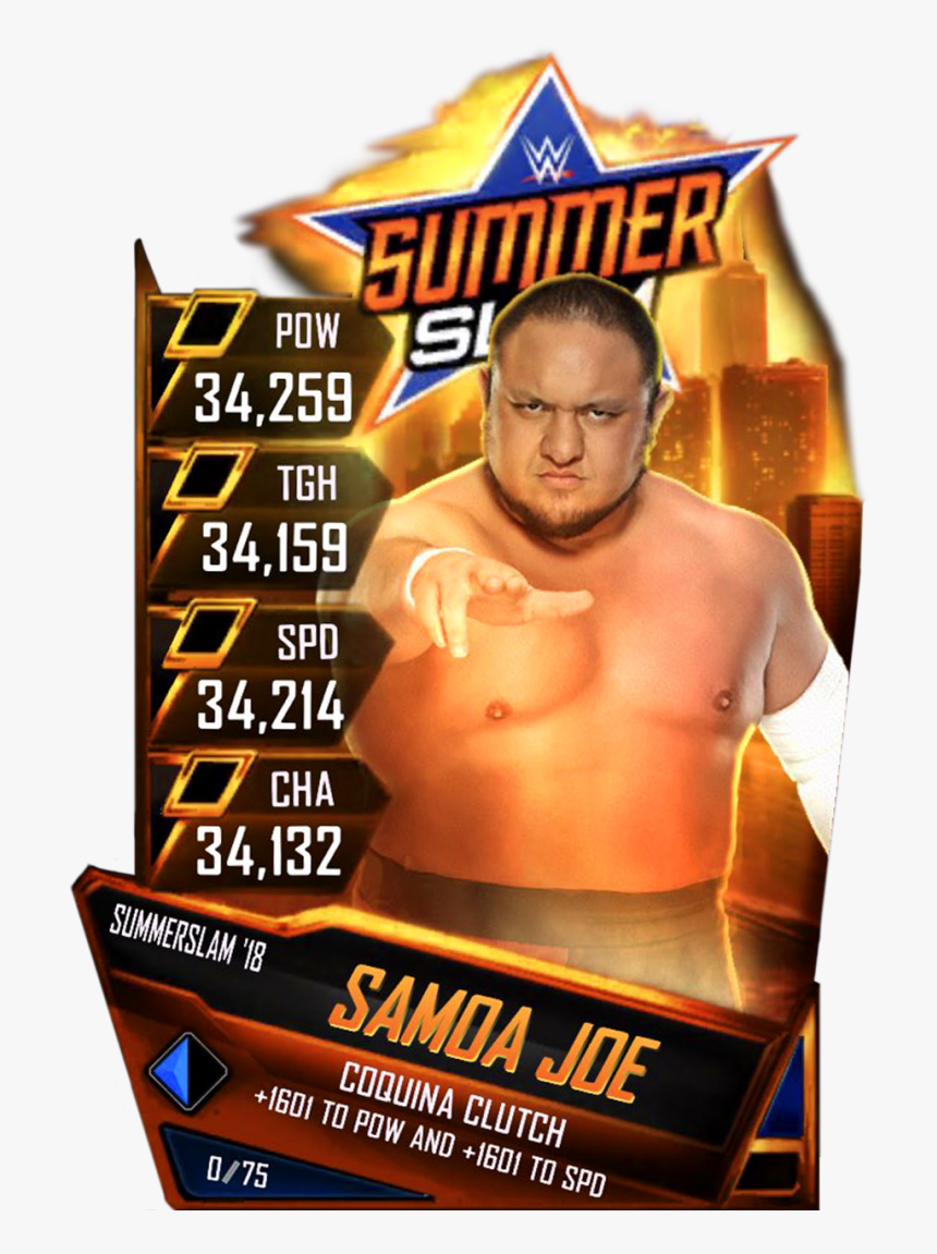 Samoajoe S4 21 Summerslam18 Ringdom - Barechested, HD Png Download