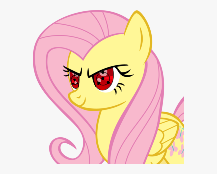 Phoenixkatfury, Fluttershy, Naruto, Safe, Sharingan, - Naruto Pony, HD Png Download