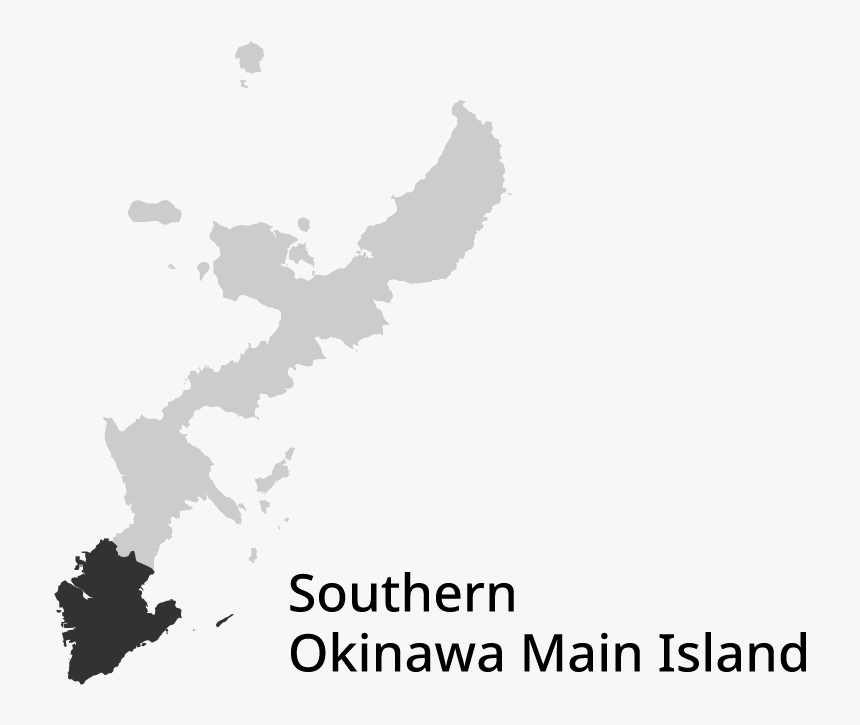 Okinawa Map Outline, HD Png Download