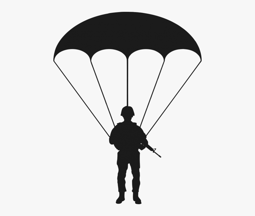 Paratrooper Soldier Combatant - Paratrooper Clipart, HD Png Download