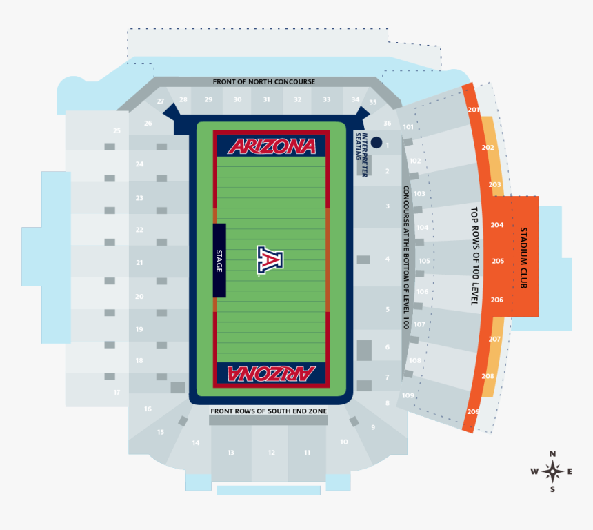 A Graphic Representation And Visual Of Arizona Stadium, HD Png Download