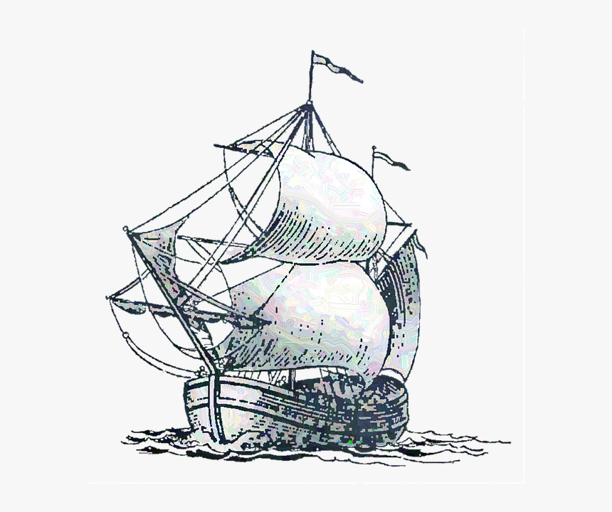 Vintage Boat Illustration Png, Transparent Png