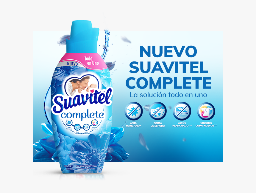 Suavitel® Complete® Anti Manchas - Plastic Bottle, HD Png Download