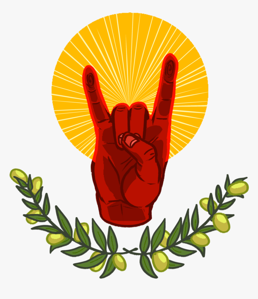 Mano Cornuto - Illustration, HD Png Download