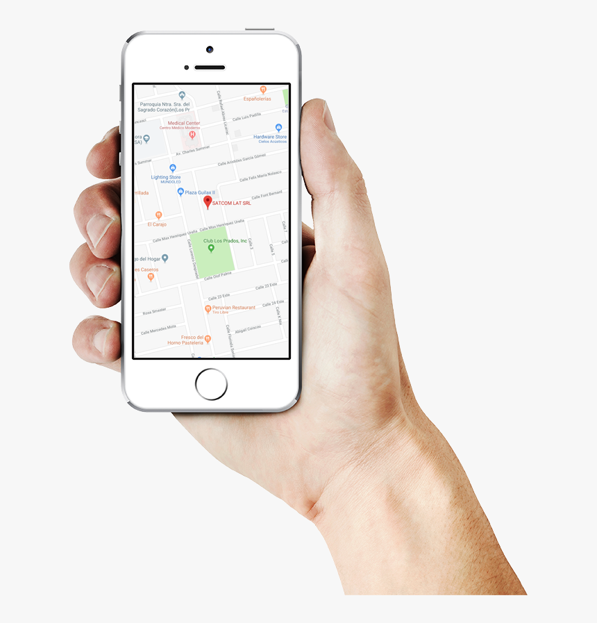 Mano Con Celular Gps, HD Png Download