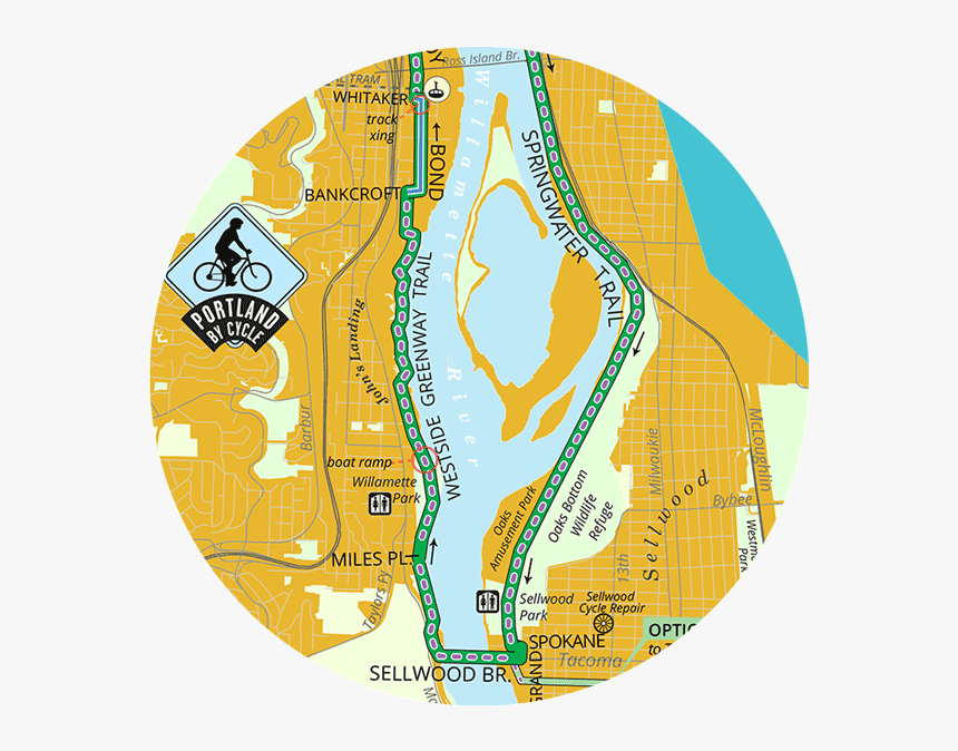 Roam Drink Sellwood Moreland Business Alliance Portland - Map, HD Png Download