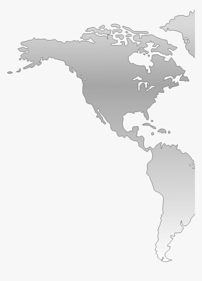 Cropped World Map Outline - World Map, HD Png Download