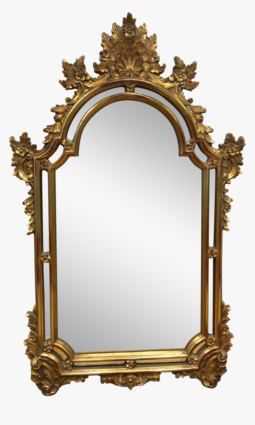 Gold Leaf Wall Mirror Clipart , Png Download - Gold Mirror Transparent Background, Png Download