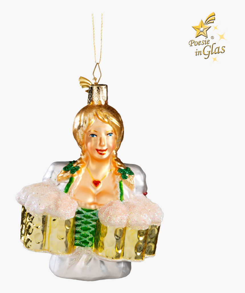 Oktoberfest Waitress - Bavarian Waitress Ornament, HD Png Download