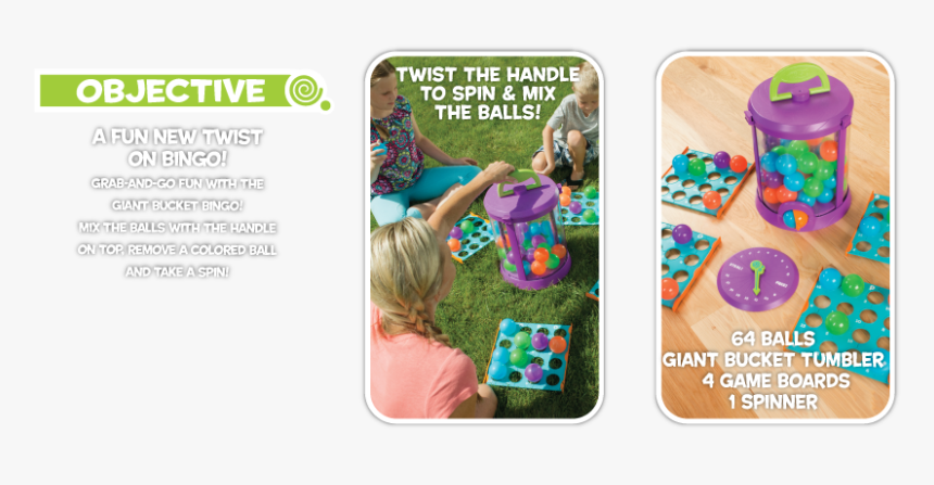 Twist Time Bucket Bingo Indoor Games For Kids - Twist Time Bucket Bingo, HD Png Download