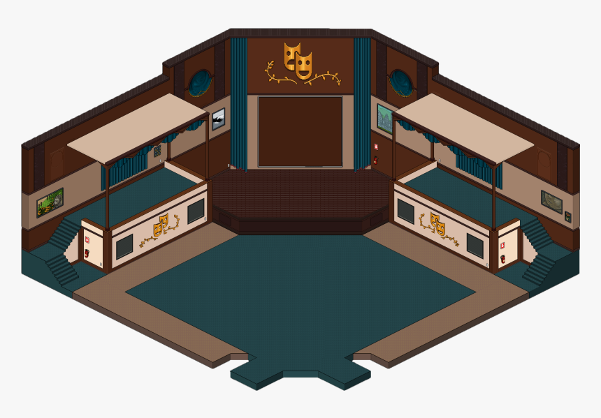 Theatre - Floor Plan, HD Png Download