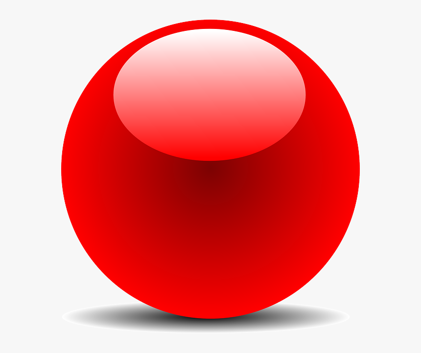 Download For Free Glossy Ball Png In High Resolution - Esfera De Color Rojo, Transparent Png