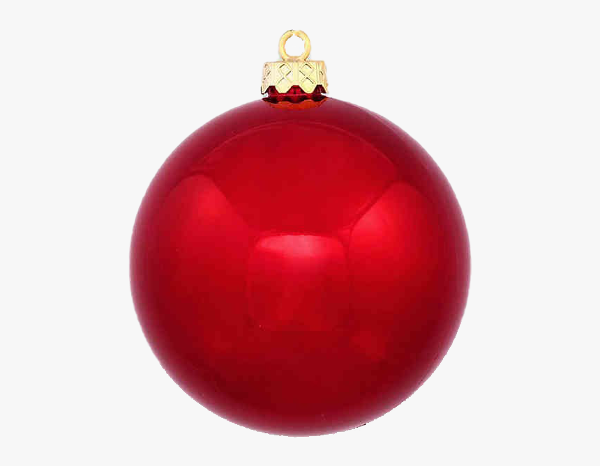 Single Red Christmas Ball Png Image - Red Christmas Ball Png, Transparent Png