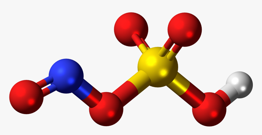 Nitrosylsulfuric Acid Molecule Ball - Sulfamide Molecula, HD Png Download