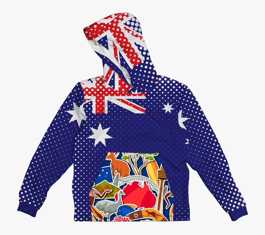 Australian Flag Colors Lightweight Sun Hoodie - Hoodie, HD Png Download