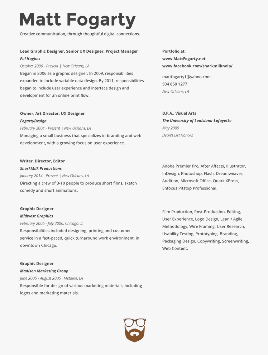 Fogarty Resume 2017-1 - Marijuana Anonymous, HD Png Download