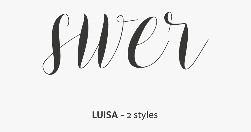 Luisa - Calligraphy, HD Png Download