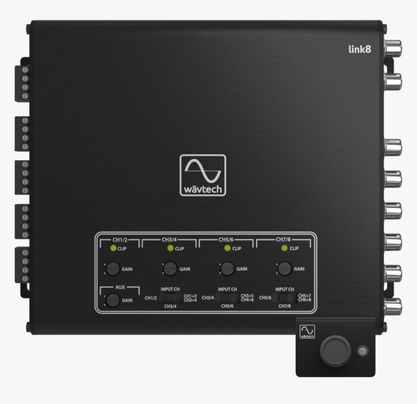 Link8 Top View W-remote - Wavtech 8-channel Line Output Converter Link-8, HD Png Download