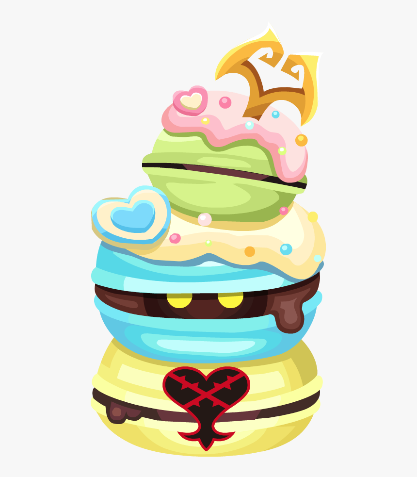 Mighty Macaron Khx - Kingdom Hearts Heartless Sweet, HD Png Download