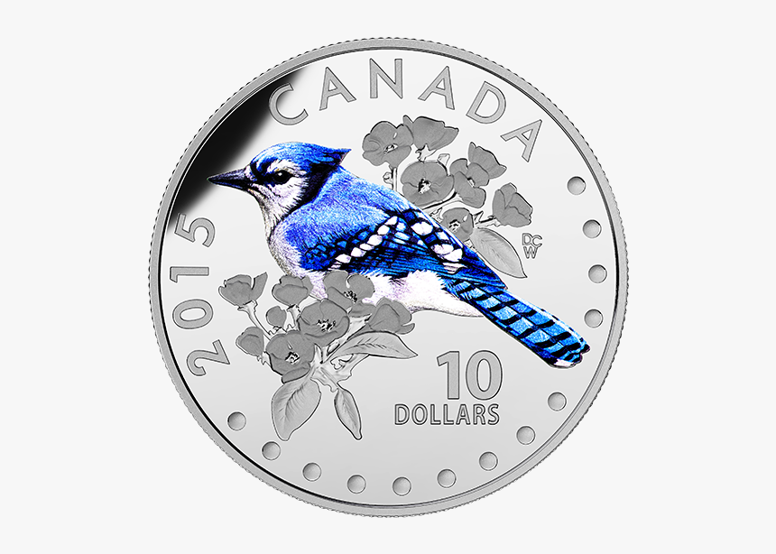2015 $10 Colourful Songbirds Of Canada Blue Jay, HD Png Download