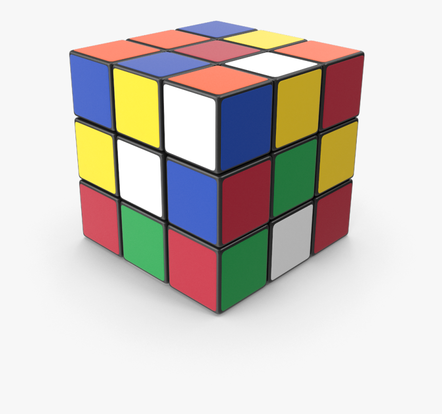 #cube #colorful #sqaure #rubicscube #3d #puzzle #freetoedit - Rubik's Cube, HD Png Download