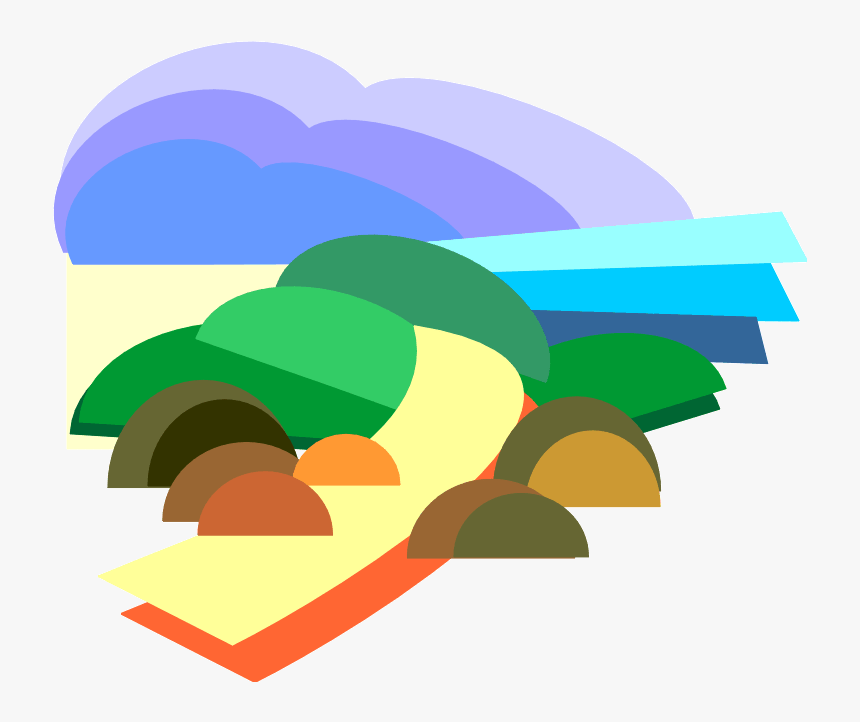 A Perfect World Nature Clip Art Sunset Palm Tree Clip - Path Clip Art, HD Png Download