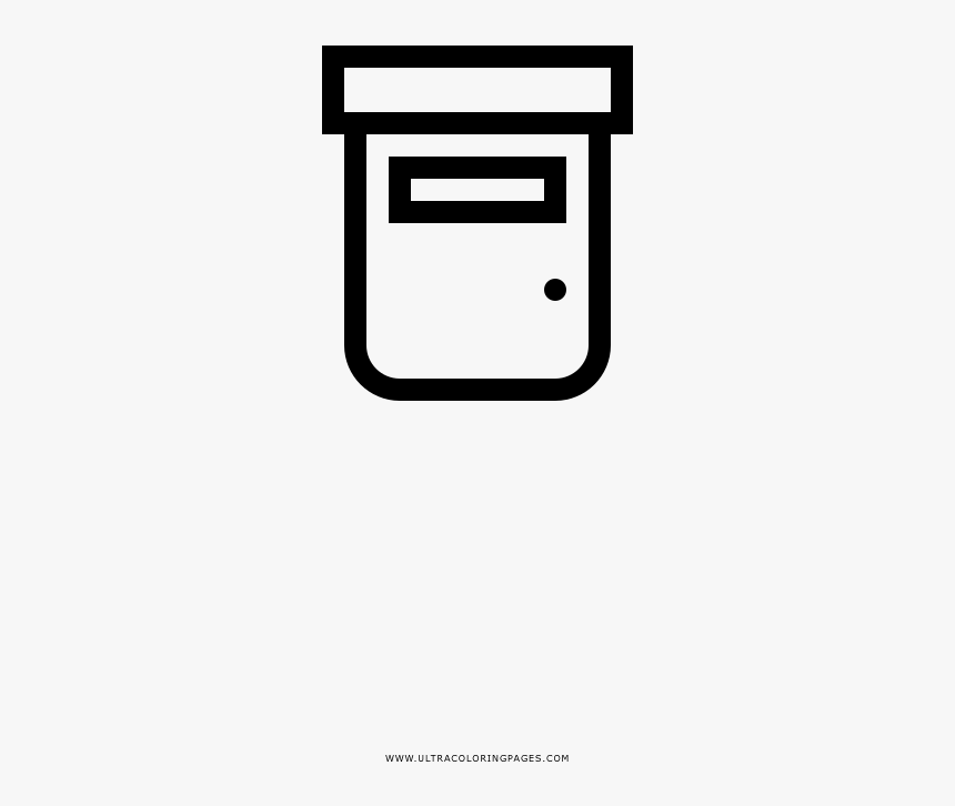 Letter Box Coloring Page, HD Png Download