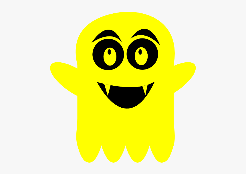 Yellow Ghost Clipart, HD Png Download